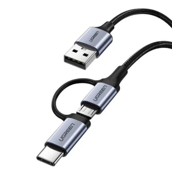 1200x1200_01 (1) Cable Ugreen 2 En 1 Usb-a A Usb-c Y Micro Usb