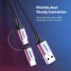 1200x1200_02 Cable Ugreen 2 En 1 Usb-a A Usb-c Y Micro Usb