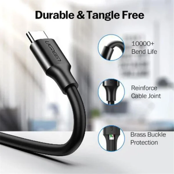 Cable Ugreen Usb A Usbc 2m 18w Black